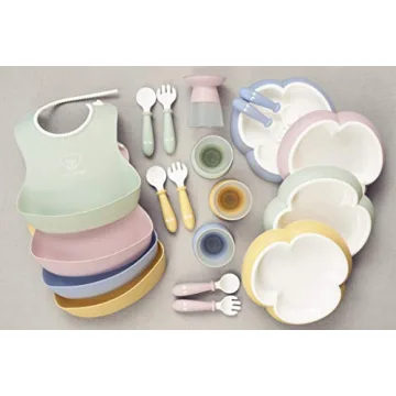 Buy BabyBjörn Baby Dinner Set, 5 pcs in Powder Green