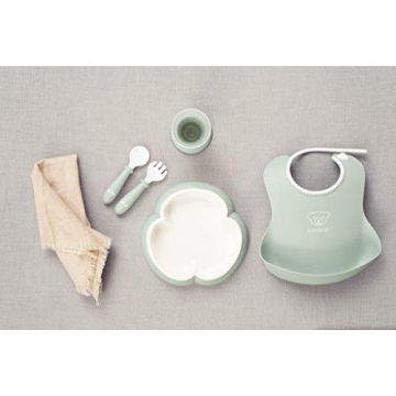 Buy BabyBjörn Baby Dinner Set, 5 pcs in Powder Green