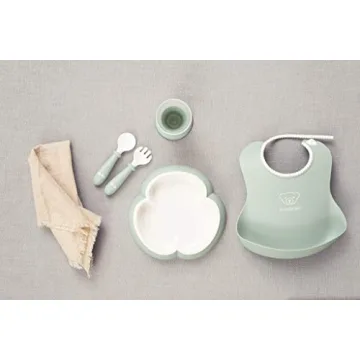 Buy BabyBjörn Baby Dinner Set, 5 pcs in Powder Green