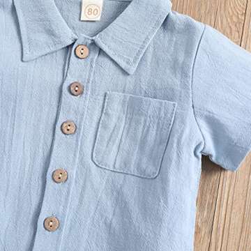 Summer Toddler Boys Clothes Set with Pockets (3-4T)