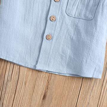 Summer Toddler Boys Clothes Set with Pockets (3-4T)