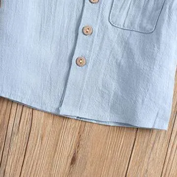 Summer Toddler Boys Clothes Set with Pockets (3-4T)