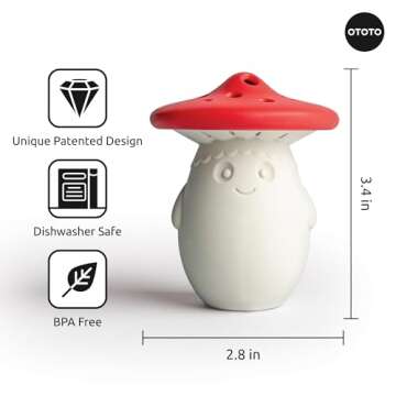 Fridge Deodorizer by OTOTO - Baking Soda Fridge, Refrigerator Deodorizer, Baking Soda Odor Absorber, Cute Gifts, Cute Kitchen (Mushroom)