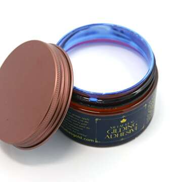 Barnabas Blattgold: Gold Leaf Gilding Adhesive 120ml - Gilding Adhesive for Gold Foil Sheets, Gold L...