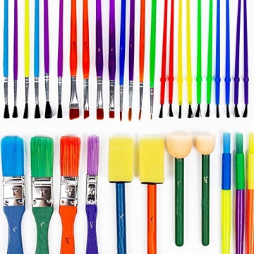 Horizon Group USA 35-Piece Multicolor Paintbrush Set