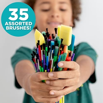 Horizon Group USA 35-Piece Multicolor Paintbrush Set