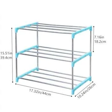 Jucaifu Stackable Small Shoe Rack for Efficient Storage