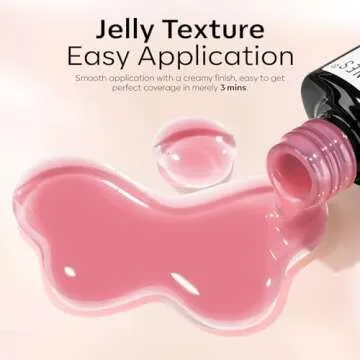 Modelones Gel Nail Polish Set, 6 Colors Jelly Gel Polish for Effortless Home Manicures