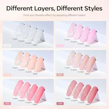 Modelones Jelly Gel Nail Polish Set for Home Manicures