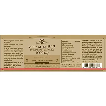 Solgar Sublingual B12 1000 mcg Nuggets, Vegan and Effective