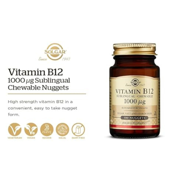 Solgar Sublingual B12 1000 mcg Nuggets, Vegan and Effective