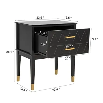 Stylish Scurrty End Table for Bedroom and Living Room
