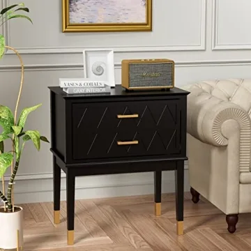 Stylish Scurrty End Table for Bedroom and Living Room