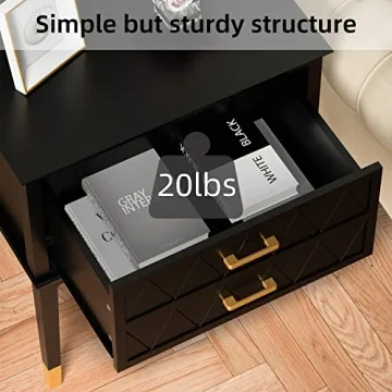 Stylish Scurrty End Table for Bedroom and Living Room