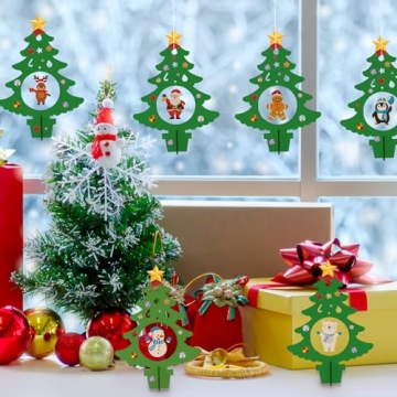 Fennoral Christmas Craft Kit for Kids - DIY Wooden Ornaments