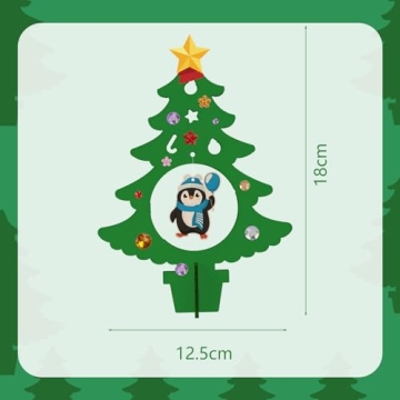 Fennoral Christmas Craft Kit for Kids - DIY Wooden Ornaments