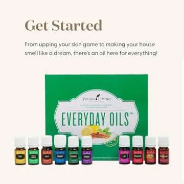 Everyday Essential Oil Collection by Young Living - Enhance Immunological Function, Beautify Skin, Increase Spiritual Awareness - Benefits of Lavender and Stress Away - 0.17 Fl Oz (Pack of 10)