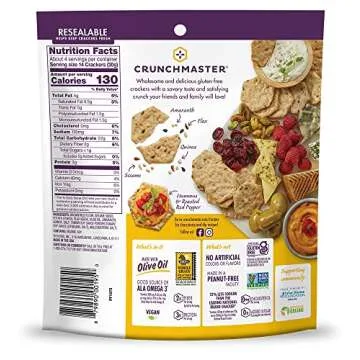Crunchmaster Multi-Seed Crackers, Original, 4 Ounce - Healthy Snack