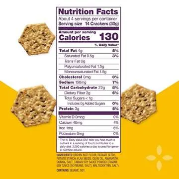 Crunchmaster Multi-Seed Crackers, Original, 4 Ounce - Healthy Snack