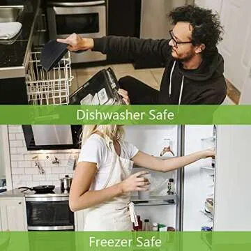 Teivio 32-Piece Kitchen Plastic Wheat Straw Dinnerware Set, Service for 8, Dinner Plates, Dessert Plate, Cereal Bowls, Cups, Unbreakable Colorful Plastic Outdoor Camping Dishes, Gray Ombre