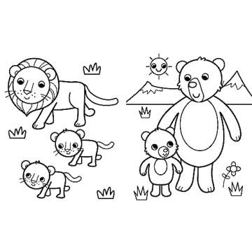 My Busy Baby Animals Coloring Book for All Ages