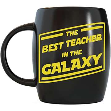 16oz Best Teacher Galaxy Funny Unique Teacher Appreciation Gifts Teachers from Student - Christmas H...