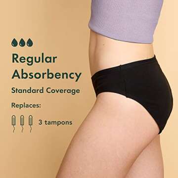 Rael Period Underwear - Comfortable and Absorbent Bikini