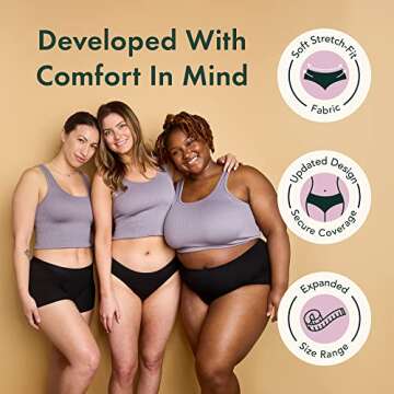 Rael Period Underwear - Comfortable and Absorbent Bikini