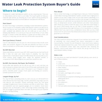 YoLink Smart Home Starter Kit - Hub & 3 Leak Sensors