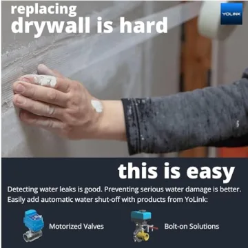 YoLink Smart Home Starter Kit - Hub & 3 Leak Sensors