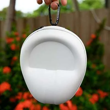Homvare Hard Shell Case for Over The Ear Headphones with Full Protection for Beats, Sony, Bose, JBL, Samsung and More - White