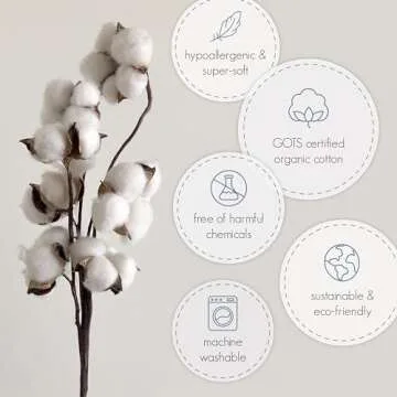 Ecolino Organic Cotton Baby Sleep Sack - 2-Way Zipper Baby Wearable Blanket - Infant Sleeping Bag Sack - 6-18 Months - Blush