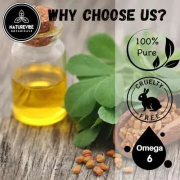 Naturevibe Botanicals Fenugreek Oil 32 Oz Pure & Natural