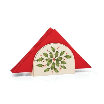 Elegant Lenox Ivory Napkin Holder for Holiday Hosting