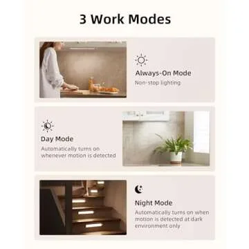 EZVALO Under Cabinet Lights, 66 LEDs Motion Sensor Light Indoor Dimmable, 4000mAh Rechargeable Closet Lights 5700K with Remote Control, Wireless Under Counter Light for Kitchen,Cabinet,Bedroom (2Pcs)