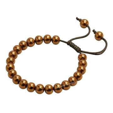 Amazing Gemstone Copper Hematite Bracelet - High-Quality Healing Crystal for All Occasions