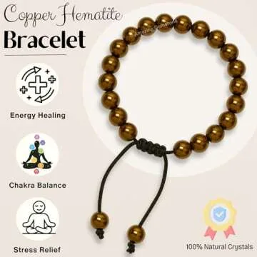Amazing Gemstone Copper Hematite Bracelet - Stylish Protection Gift