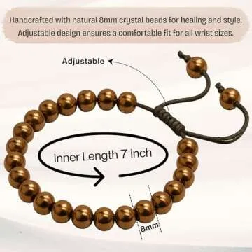 Amazing Gemstone Copper Hematite Bracelet - Stylish Protection Gift