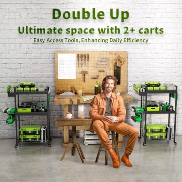 MOUKABAL 3-Tier Tool Organizer for Garage Storage