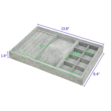 ORIGIA Drawer Organizer 4 in One Stackable Jewelry Accessary Tray Display Storage