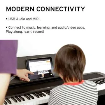 Korg B2 88-Key Digital Piano with Audio and MIDI USB - Software Included - Black (B2BK)