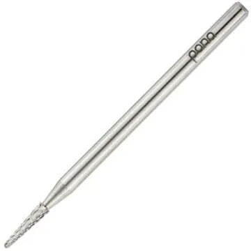 Pana® 3/32" Sharp Point Bit Safety Nail Carbide Bit - Silver Color (Grit: Medium - M) for Electric Dremel Drill Machine