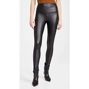 Yummie Faux Leather Shaping Leggings for Stylish Comfort