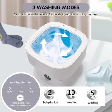 10L Portable Mini Washing Machine - Travel Washer & Dryer
