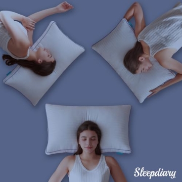 SLEEPDIARY King Size Pillows Set of 2 for All Sleepers