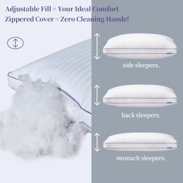 SLEEPDIARY King Size Pillows Set of 2 for All Sleepers
