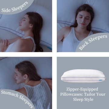 SLEEPDIARY King Size Pillows Set of 2 for All Sleepers