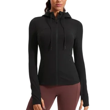 CRZ YOGA Butterluxe Women's Zip Up Athletic Jacket - Ideal for Workouts & Daily Wear