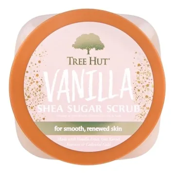 Tree Hut Vanilla Shea Sugar Scrub Exfoliate Hydrate 18 oz