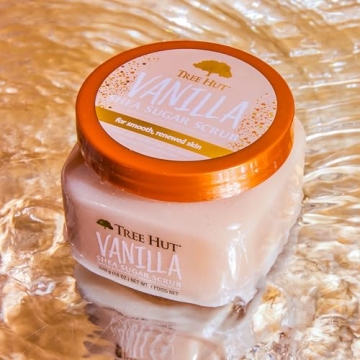 Tree Hut Vanilla Shea Sugar Scrub Exfoliate Hydrate 18 oz